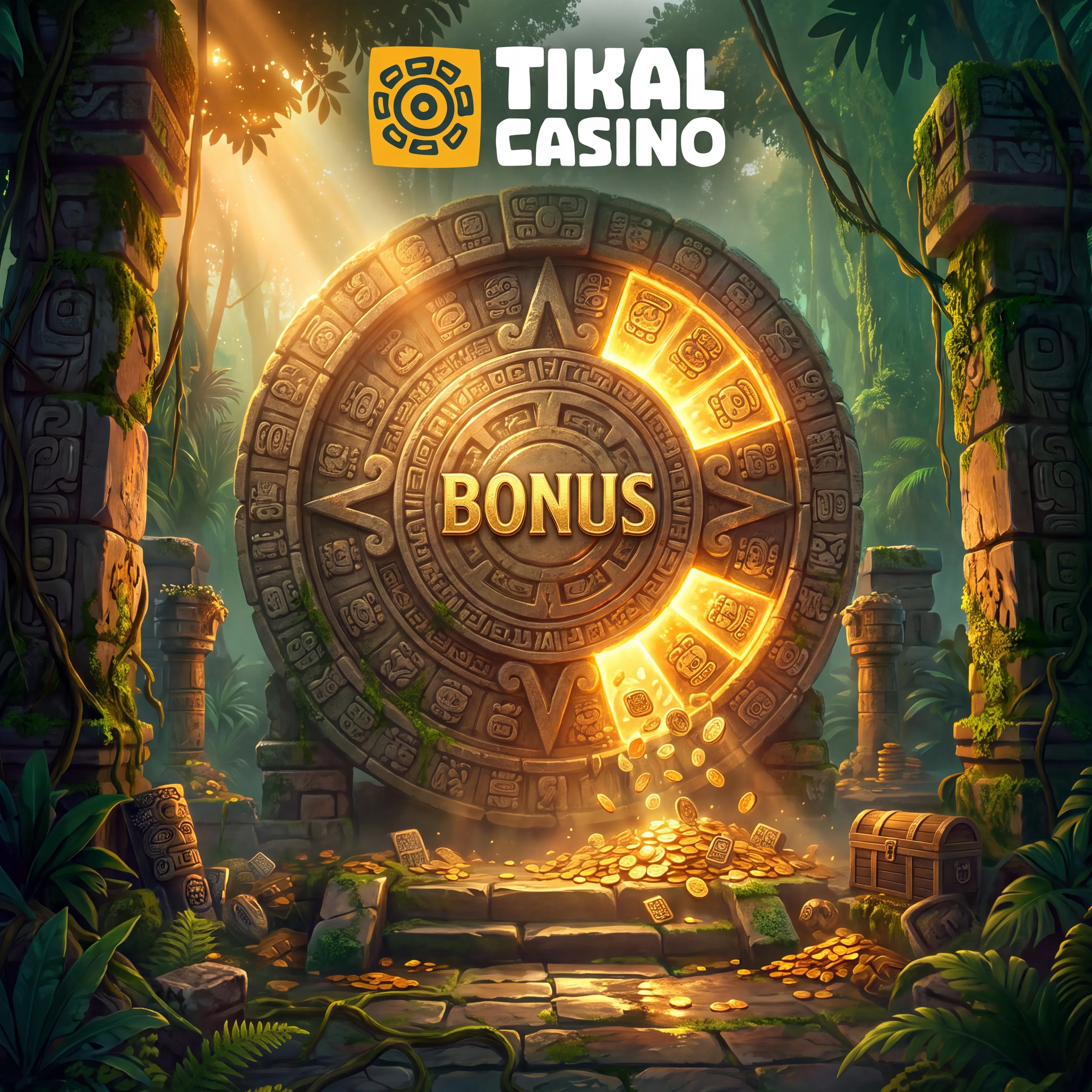Tikal Casino — 300% otwiera pakiet, 100% zamyka go na 6250 zł